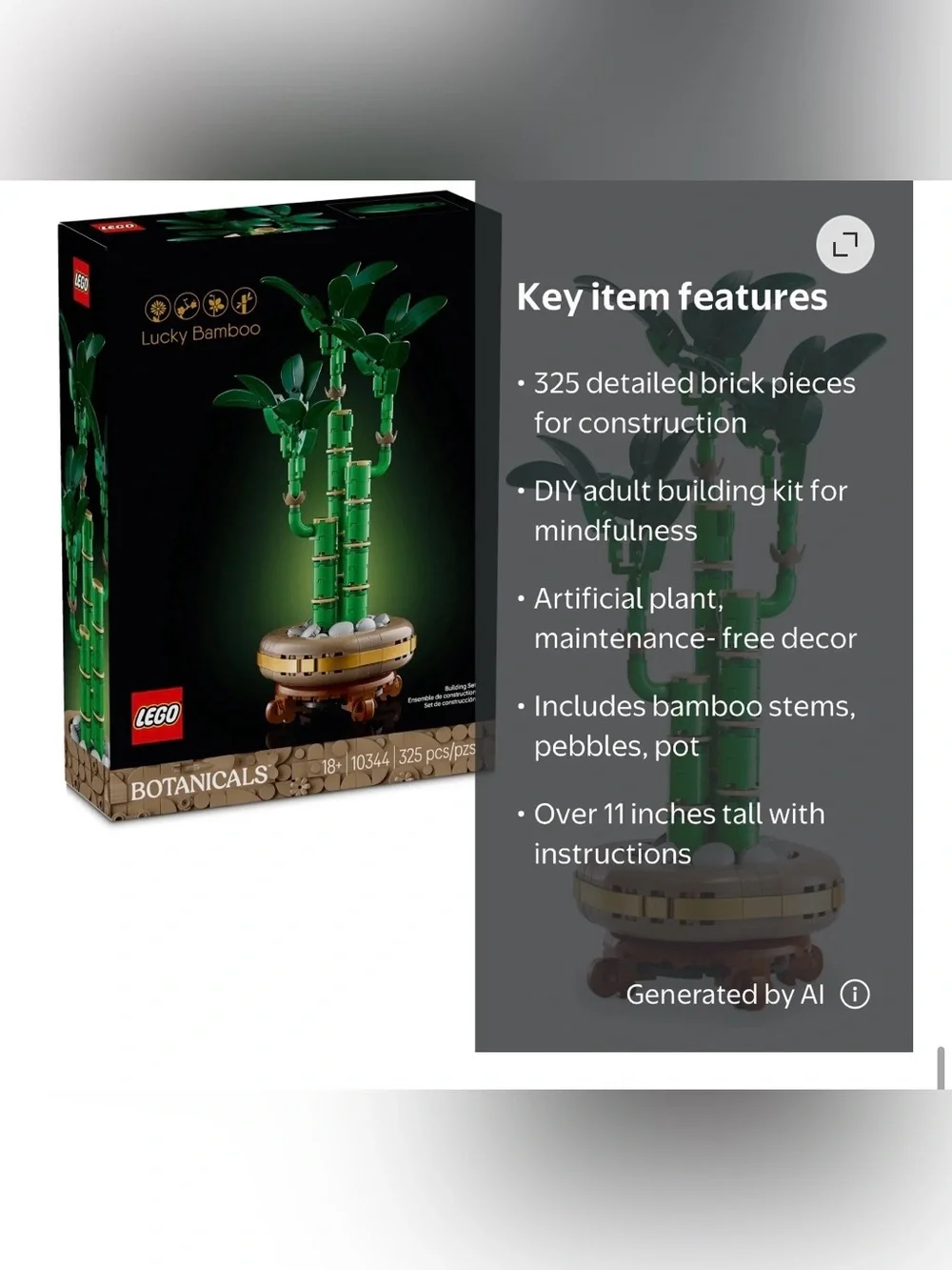 LEGO Botanical Lucky Bamboo Set